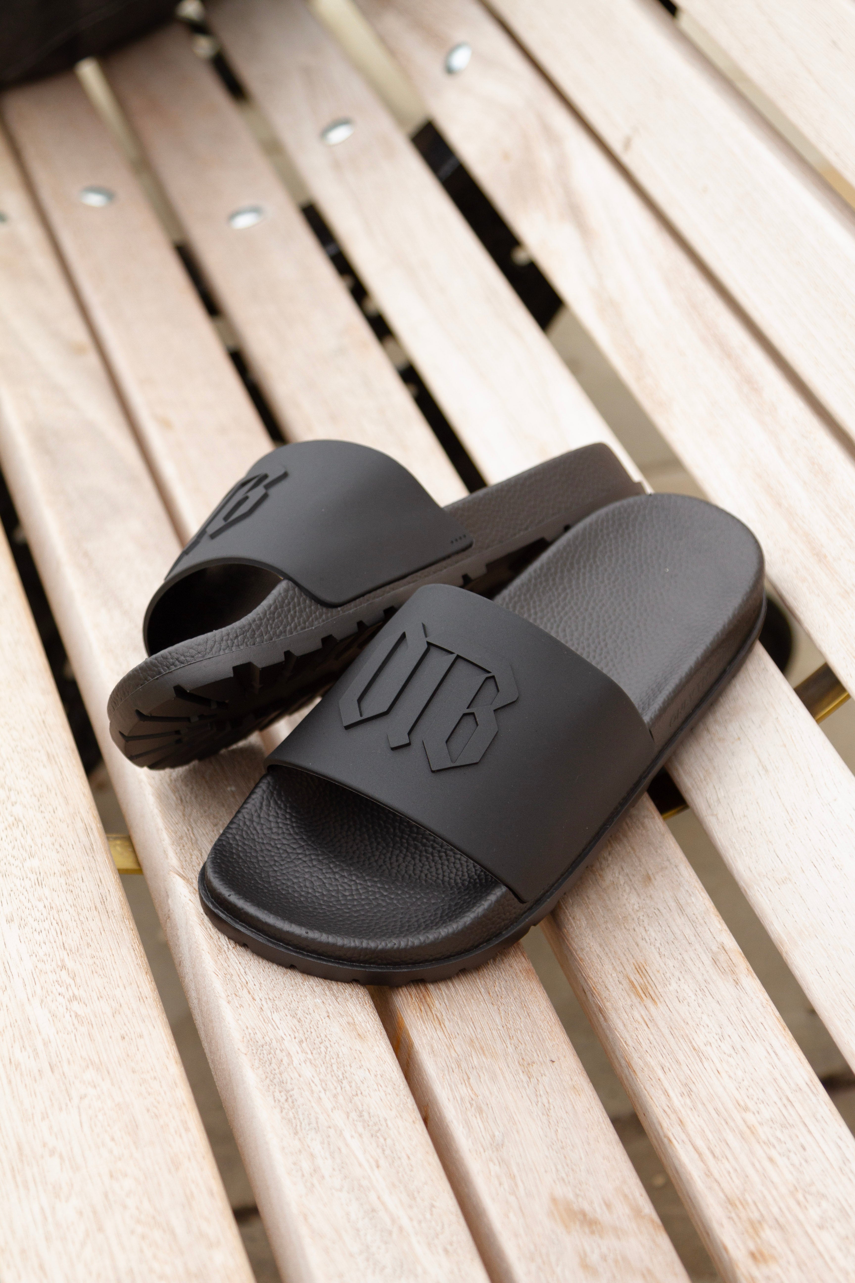 OTB Matte Black Slides